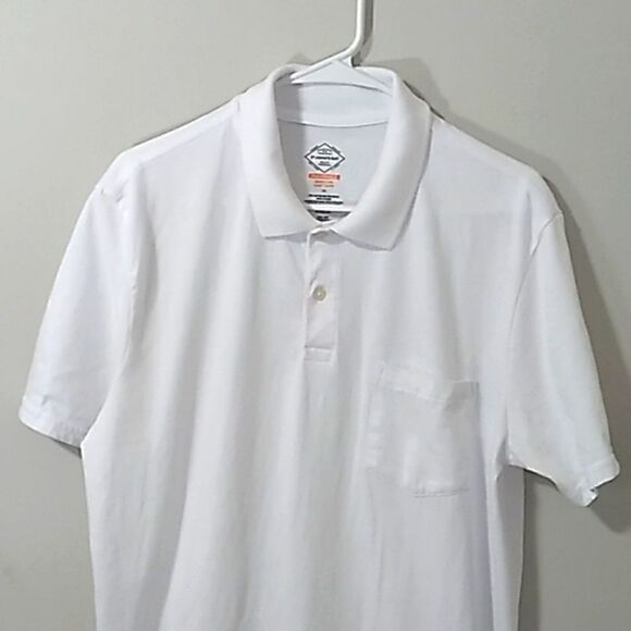 St.Johns Bay White Performance Polo Shirt. - Picture 2 of 4